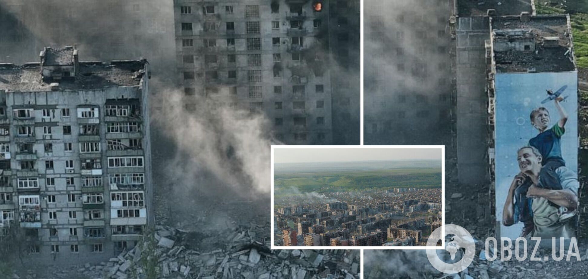 Окупанти перетворили місто на руїни: NYT показала 'апокаліптичні' кадри Бахмута, зняті з висоти. Відео 