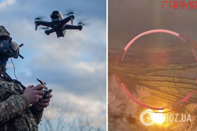 Армия дронов в действии: воины ВСУ с помощью беспилотника уничтожили гаубицу Д-20 оккупантов. Видео