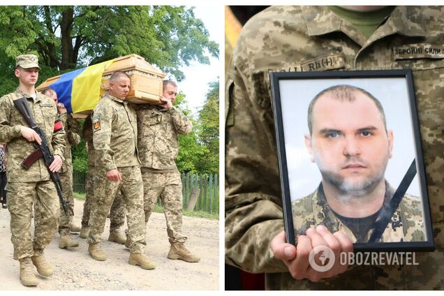 Батька втратили двоє дітей: на Львівщині провели в останню путь 32-річного командира, який загинув у боях за Україну. Фото