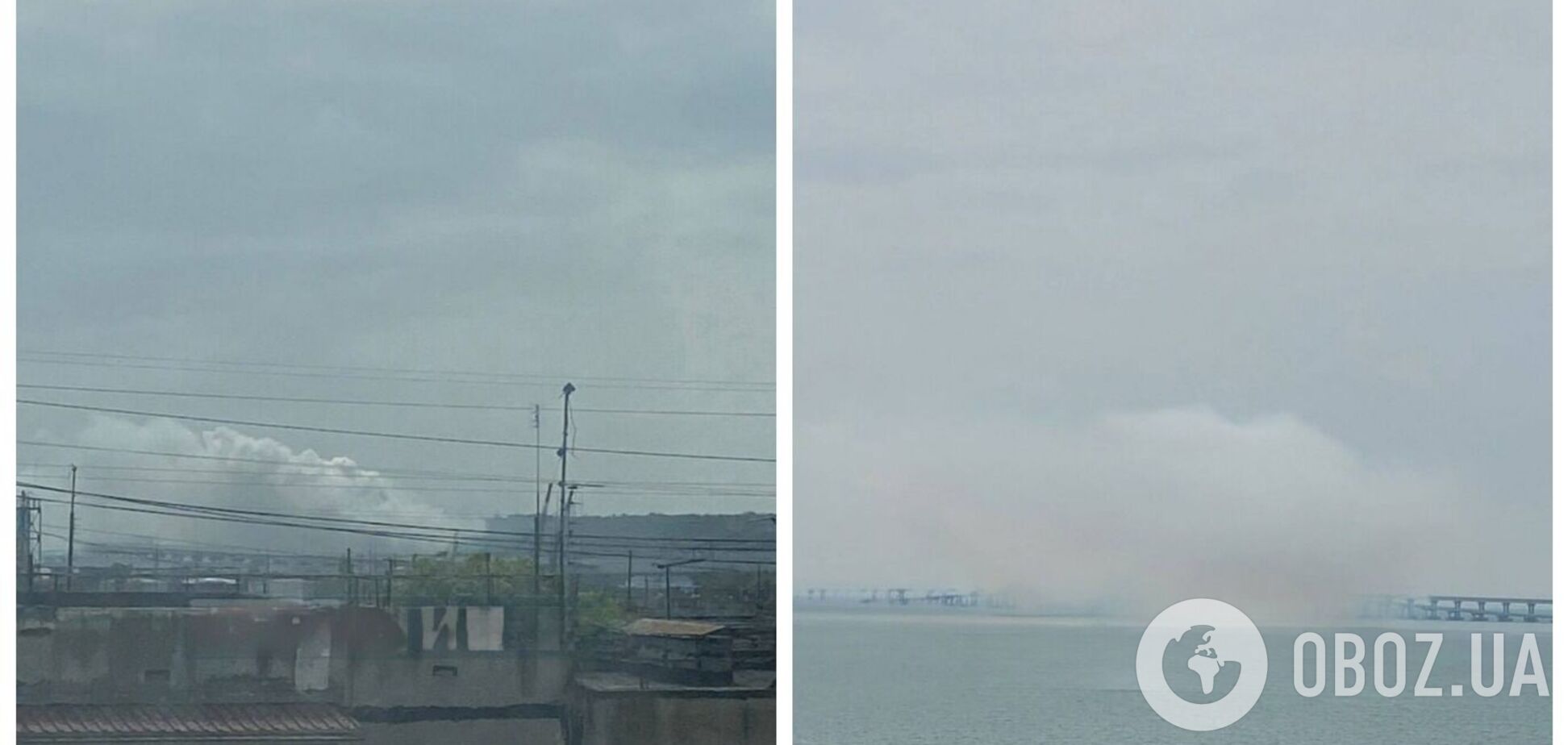 Над Кримським мостом помітили дим, рух перекрито: що відбувається і чому в російських пропагандистів істерика. Фото і відео 