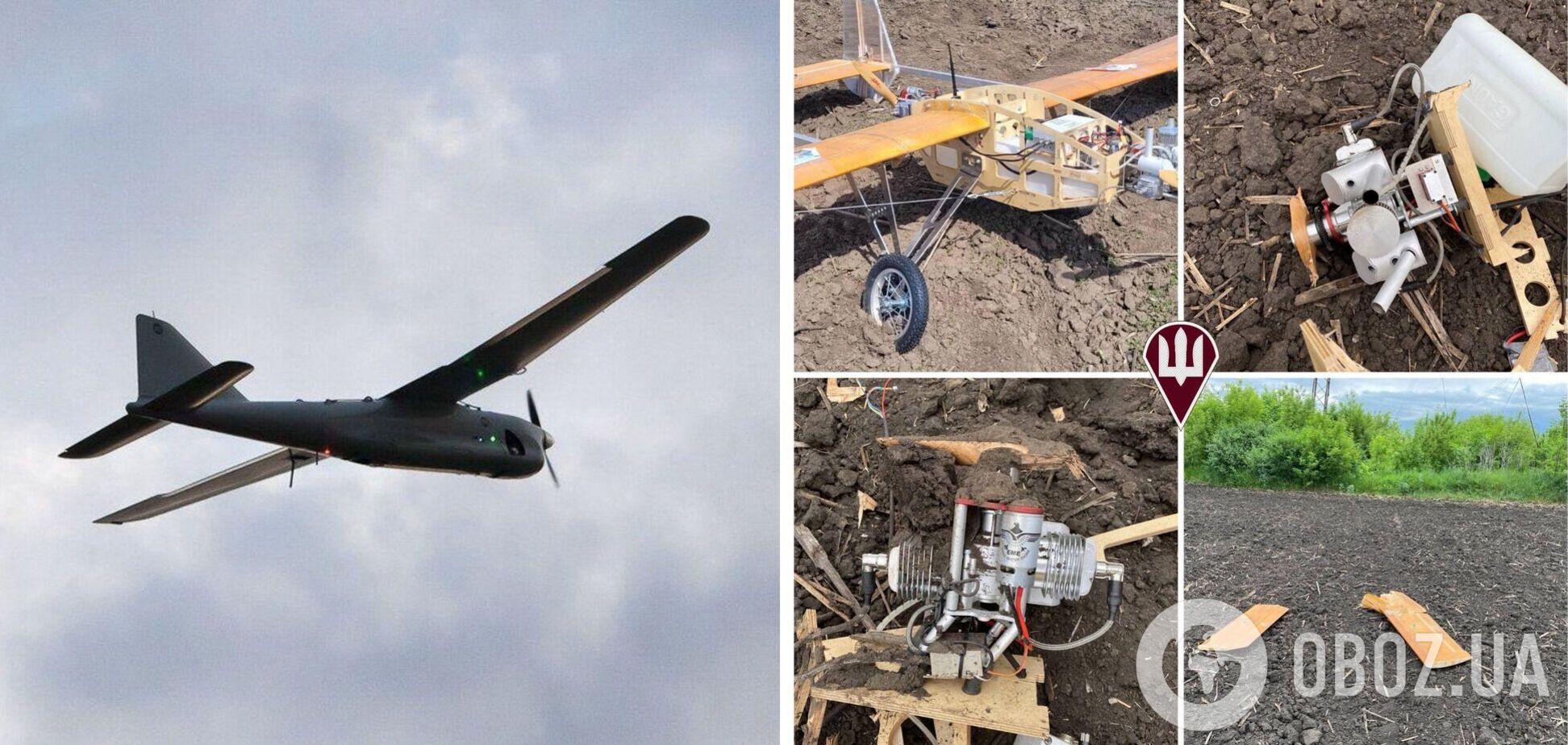 Заканчиваются 'Орланы': украинские десантники показали 'сверхсовременный' БПЛА оккупантов из фанеры. Фото