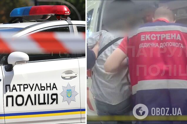 Патрульні надали водію допомогу до приїзду лікарів