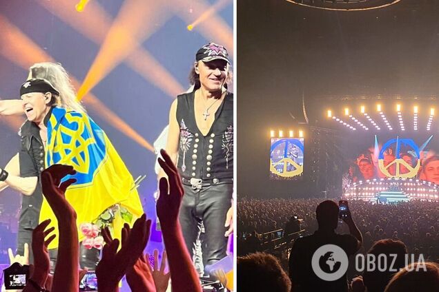 Концерт в сине-желтых цветах: группа Scorpions посвятила свой легендарный хит Украине и развернула флаг на сцене