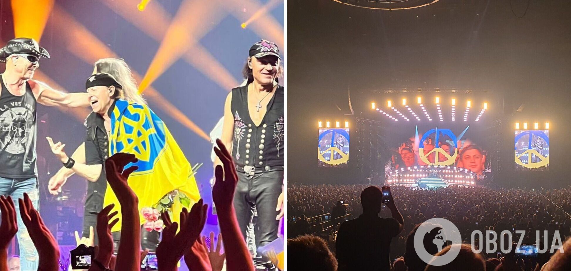 Концерт в сине-желтых цветах: группа Scorpions посвятила свой легендарный хит Украине и развернула флаг на сцене