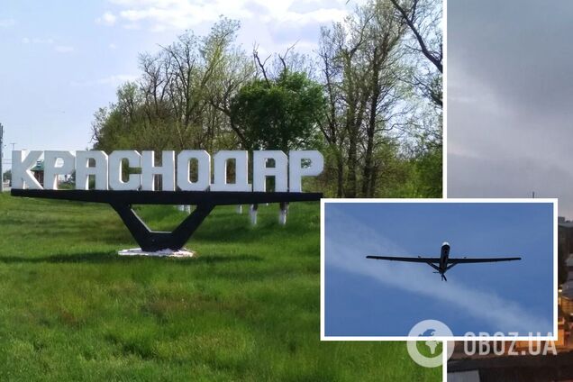 У російському Краснодарі заявили про атаку дронів, після 'бавовни' піднявся дим: момент вибуху потрапив на відео