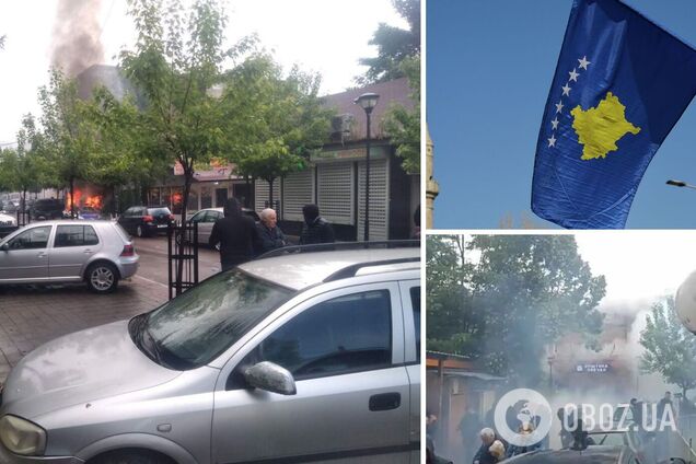 В Косово начались столкновения, полиция применила слезоточивый газ: армия Сербии срочно выдвинулась к админгранице. Видео