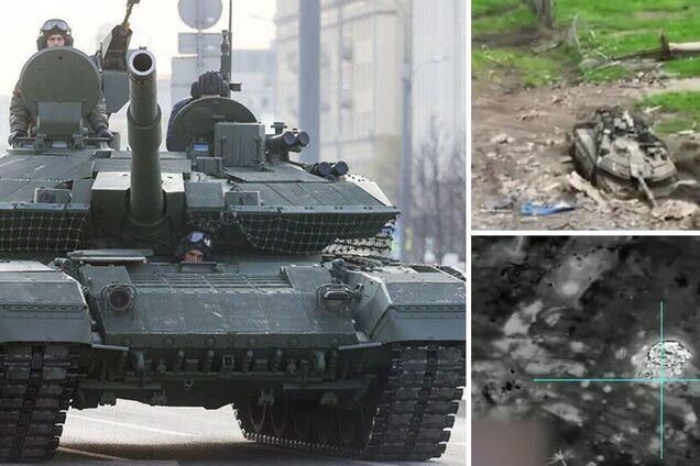 ВСУ ударом с воздуха уничтожили новейший российский танк Т-90М 'Прорыв'. Видео 'бавовны'