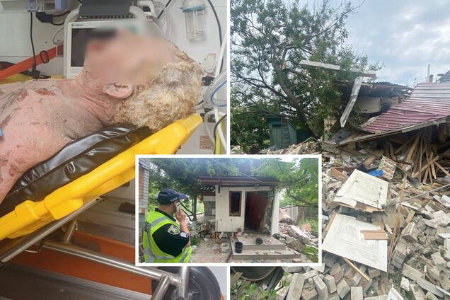 Запалив сірник – і пролунав вибух: у Бучі через газовий балон зруйновано будинок, постраждав чоловік. Фото