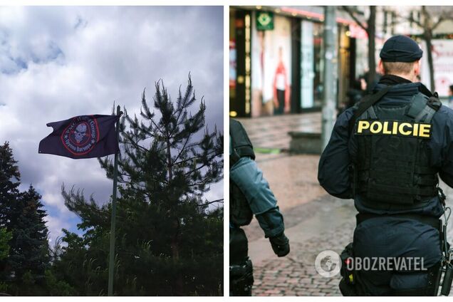 В Чехии женщина подняла флаг ЧВК 'Вагнера': ею занялась полиция