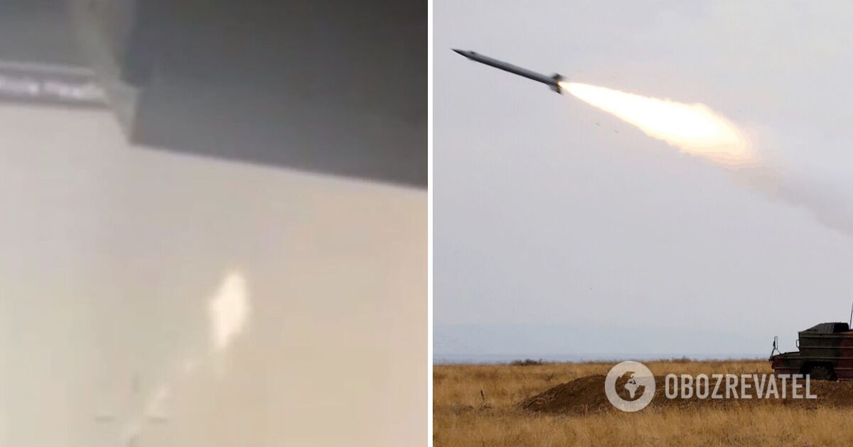 Работает украинская ПВО: появились кадры уничтожения воздушной цели РФ