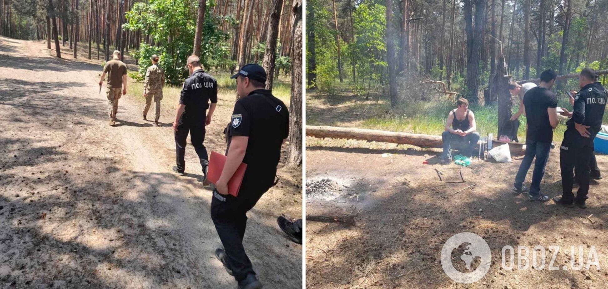 В Киеве любителям жарить шашлыки в лесу вручили повестки в знак наказания