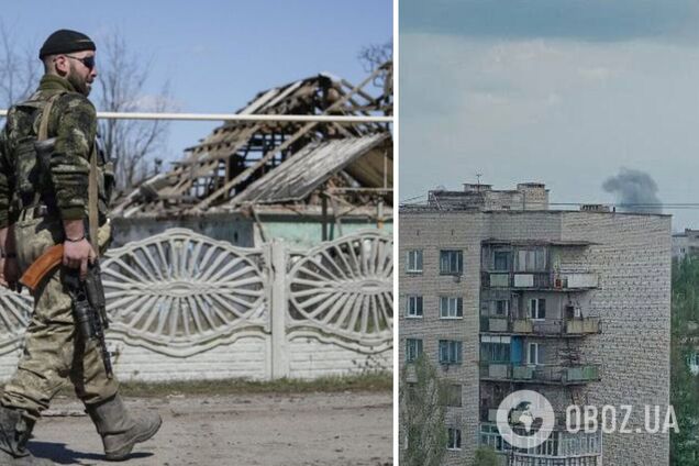Под оккупированной Кадиевкой прогремели взрывы и поднялся дым. Фото 'бавовны'