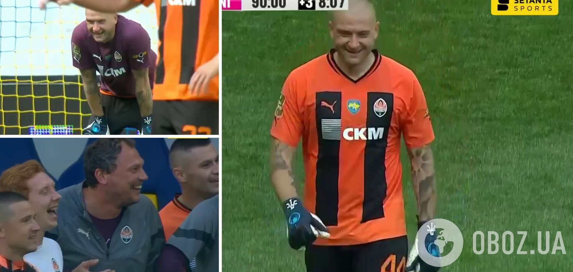 Ракицький став у ворота замість воротаря на матчі УПЛ. Відео