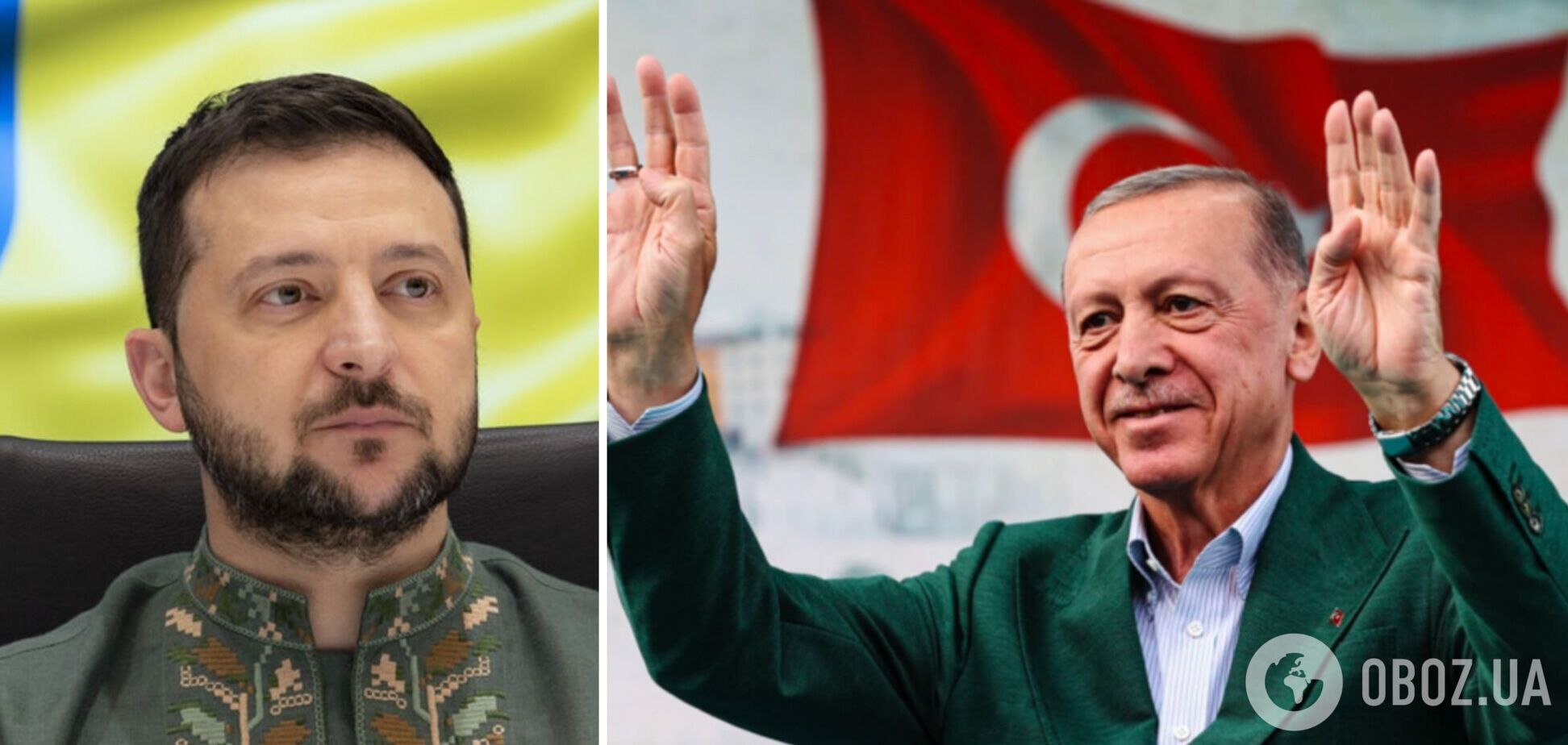 'Сотрудничество Украины и Турции важно': Зеленский поздравил Эрдогана с победой в президентских выборах
