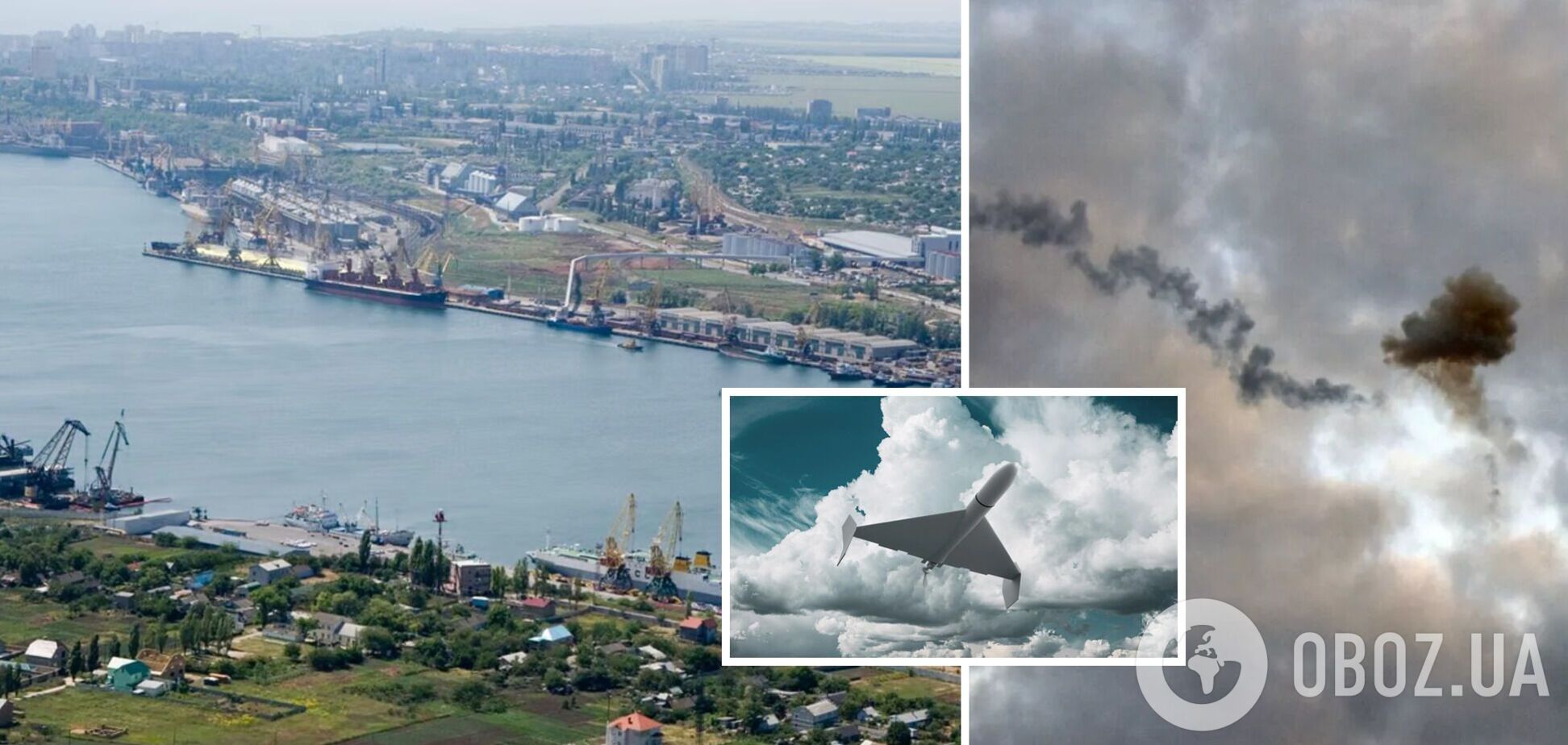 Оккупанты атаковали портовую инфраструктуру Одессы: вспыхнул пожар