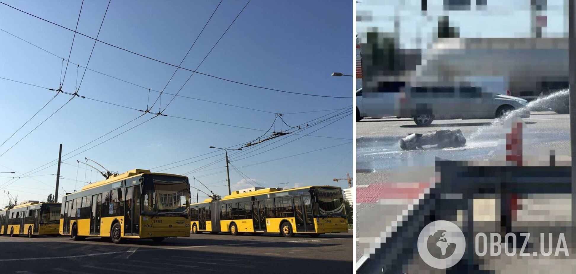 Рух кількох тролейбусних маршрутів столиці затримується
