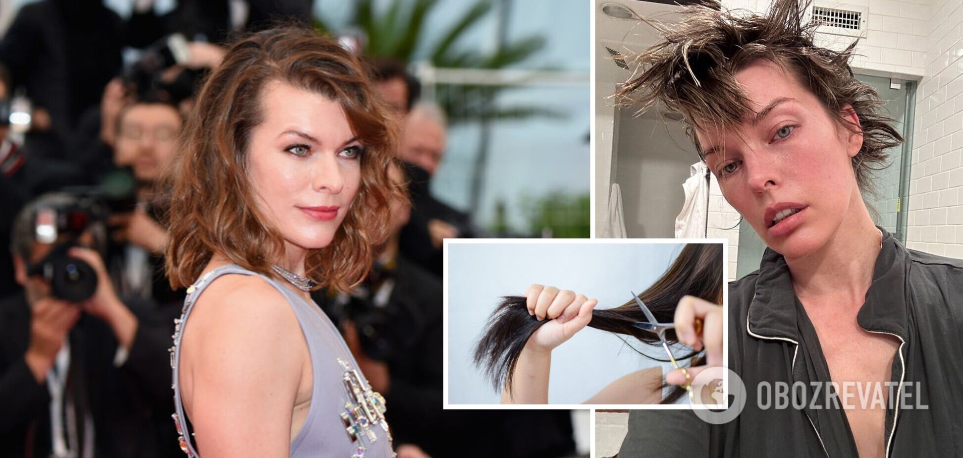 Мілла Йовович власноруч підстригла волосся та поділилася результатом: у будь-якому разі воно відросте