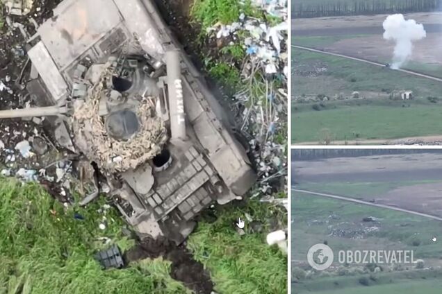 Охота удалась: украинские военные 'демилитаризовали' российский танк вместе с захватчиками. Зрелищное видео