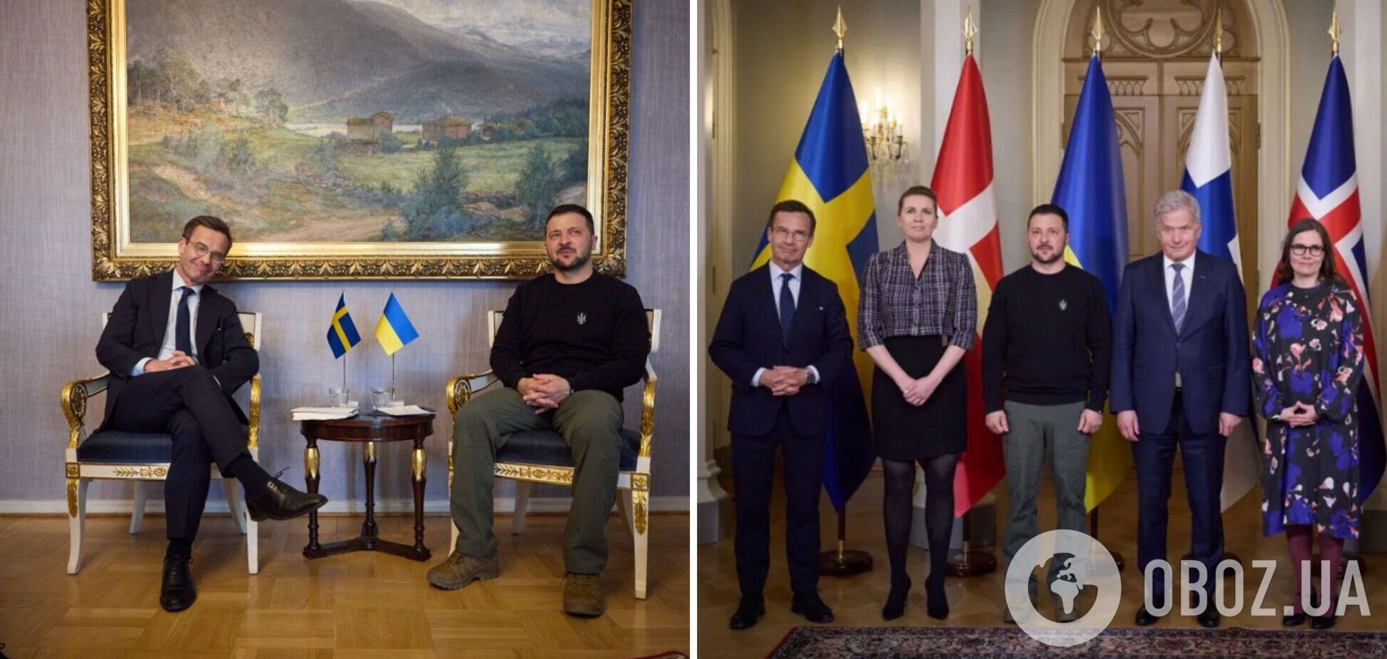 Обсудили вызовы, связанные с войной: Зеленский в Хельсинки провел переговоры с премьерами Швеции, Дании, Исландии и Финляндии. Видео
