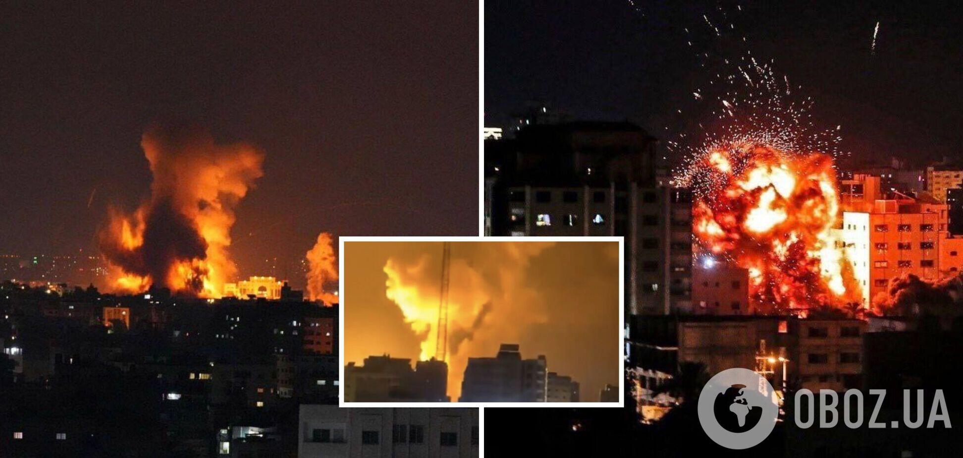 Ізраїль завдав удару по сектору Гази. Фото і відео