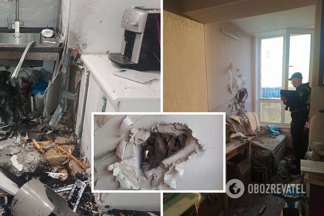 Последствия ночной атаки дронами на Киевщину