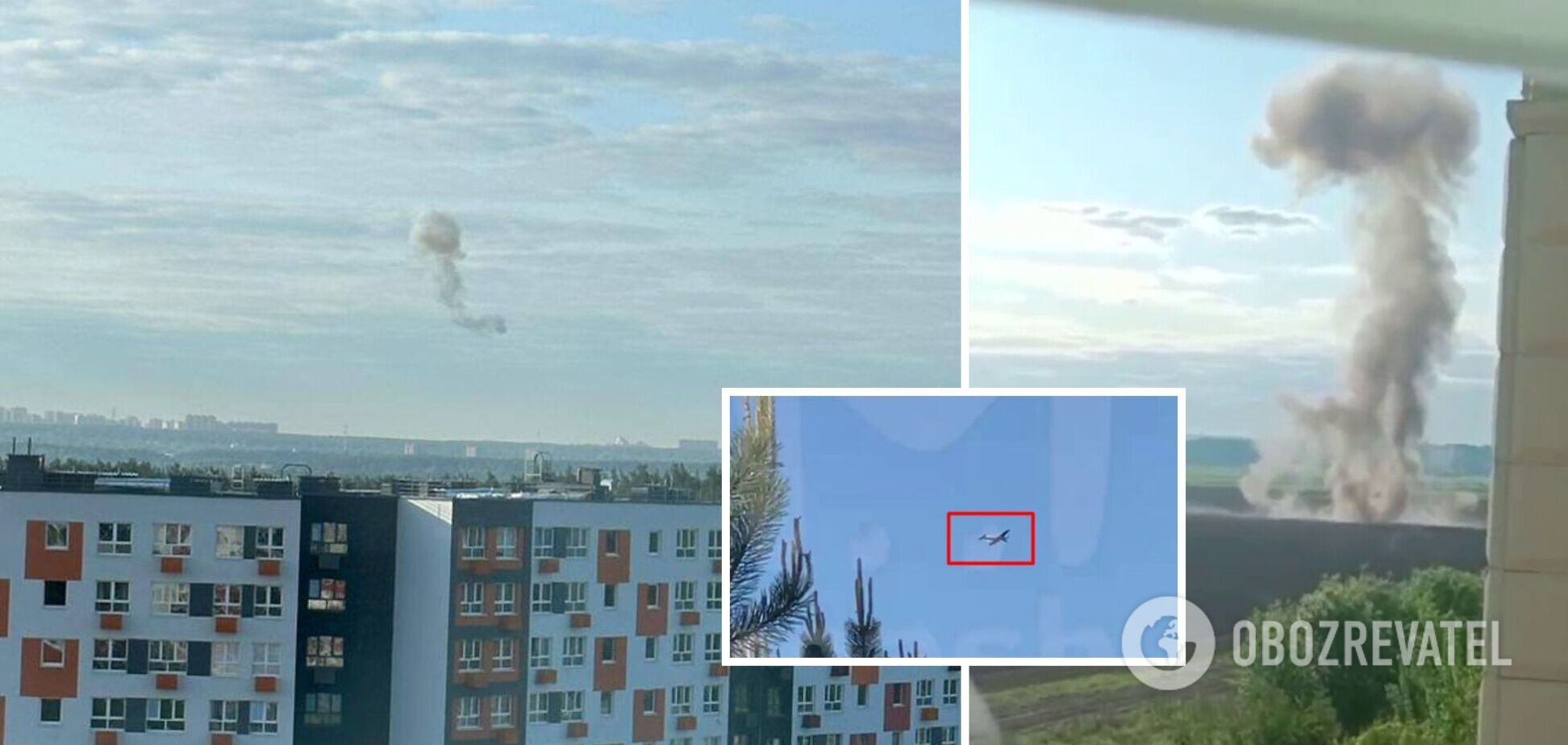 'Взрывное' утро в РФ: Москву впервые массированно атаковали дроны, в Одинцово заявили о работе ПВО. Фото и видео