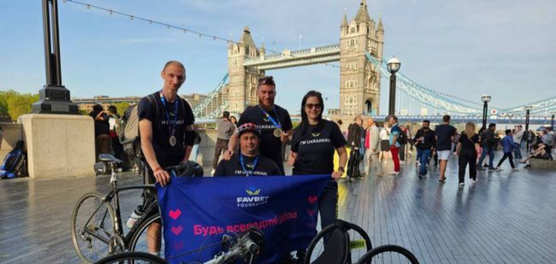 Favbet Foundation помог украинской команде принять участие в велопробеге в Лондоне