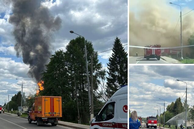 Пожар на российском спиртзаводе