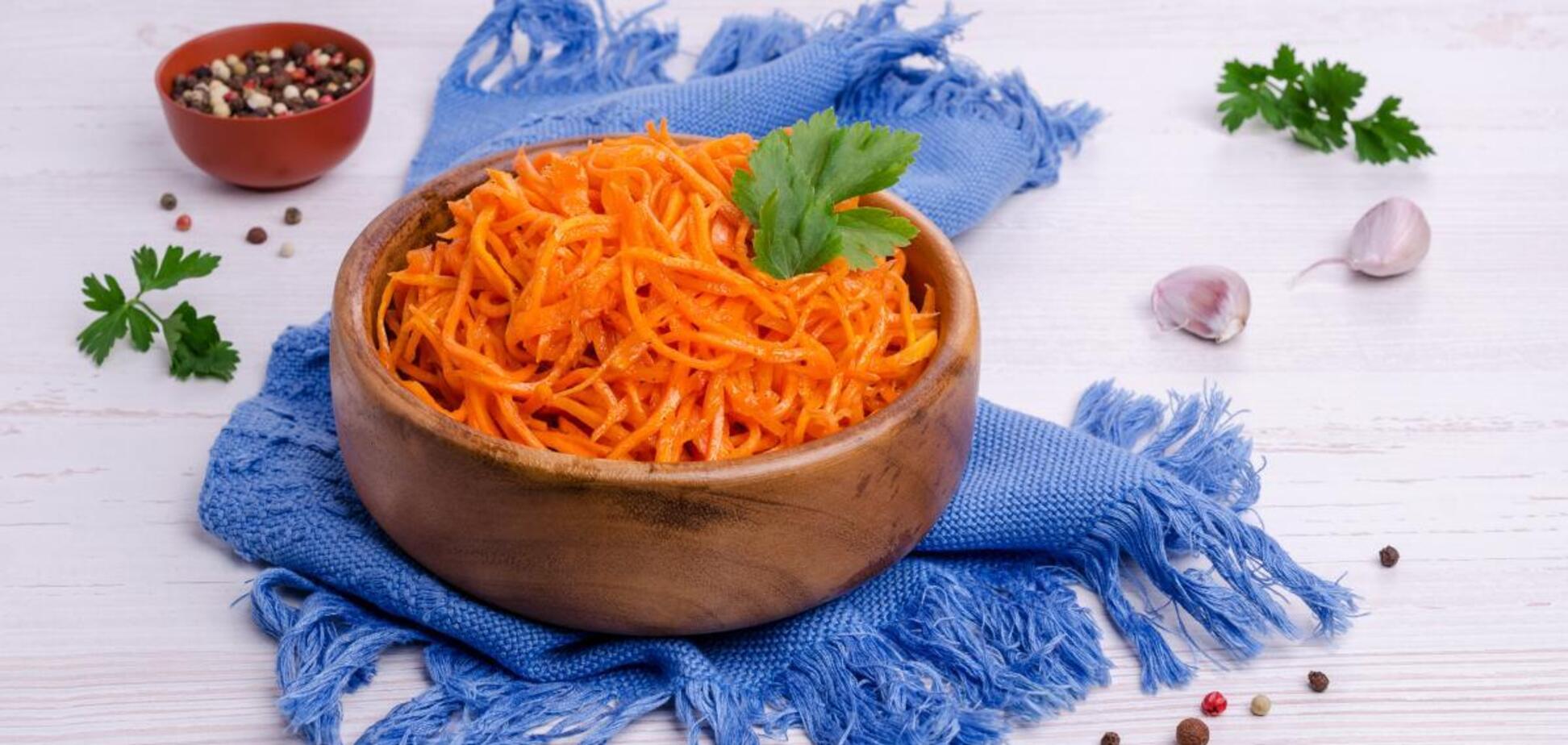 Швидка морква по-корейськи без приправи: рецепт популярної закуски