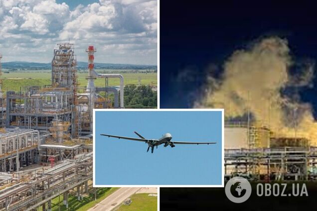 У Краснодарському краї 'бавовна' на нафтопереробному заводі: момент прильоту дрона та вибуху потрапив на відео