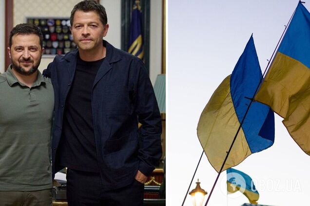 Ракетні обстріли не зупинили: американський актор Міша Коллінз зустрівся з Зеленським і став амбасадором UNITED24