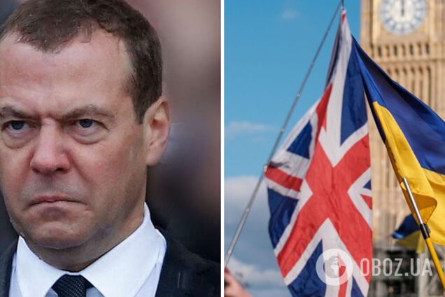 'Законна ціль': Медведєв влаштував істерику через 'війну Британії проти РФ' і пригрозив британським посадовцям