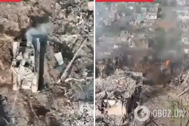 Защитники Украины легко сожгли новейший российский танк 'Прорыв'. Видео