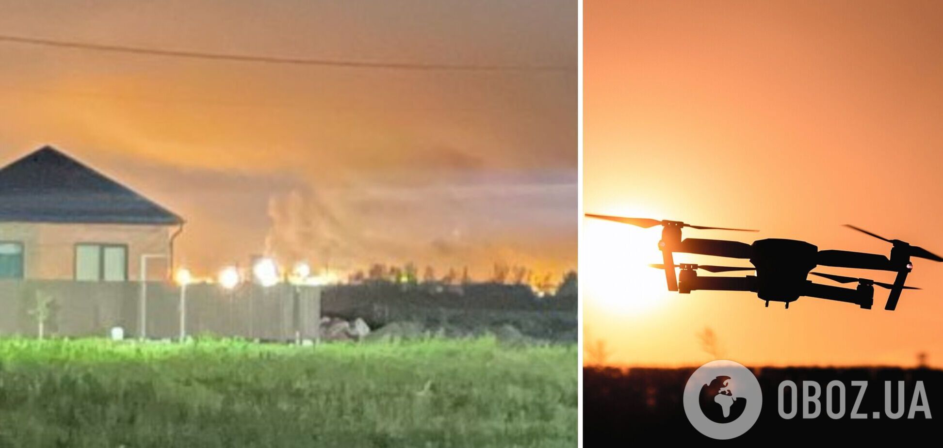 В Краснодарском крае РФ загорелась нефтебаза: СМИ сообщили про атаку дрона