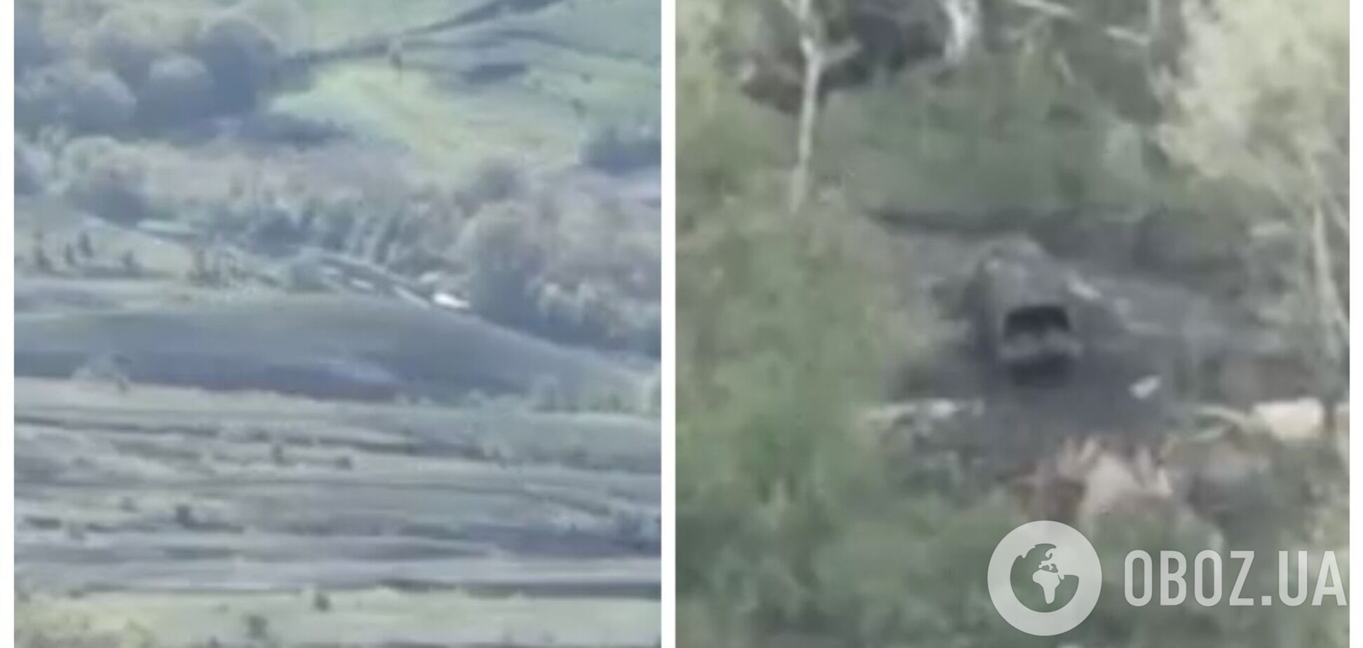 Дым был виден издалека: украинские десантники в Луганской области уничтожили грузовик с оккупантами и минометный расчет. Видео