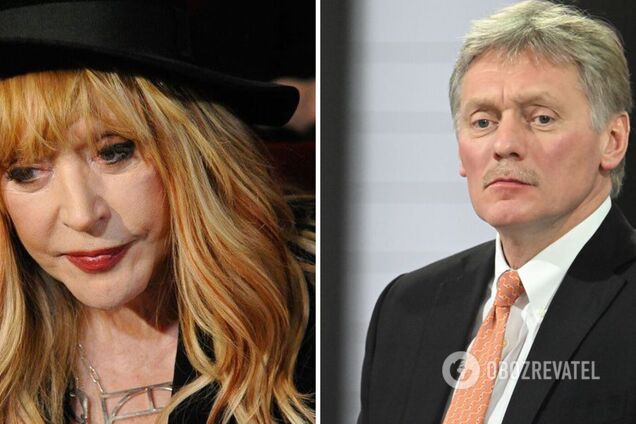 Пугачова на похороні Юдашкіна потиснула руку Пєскову, який закликав 'зачистити' Україну. Фото