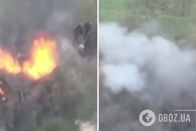 Горить і димить: ЗСУ 'підсмажили' морську піхоту РФ у гирлі Дніпра. Відео