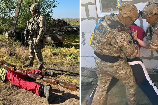 СБУ задержала отца и сына, которые помогали оккупантам в Херсонской области: они пытались скрыться. Фото
