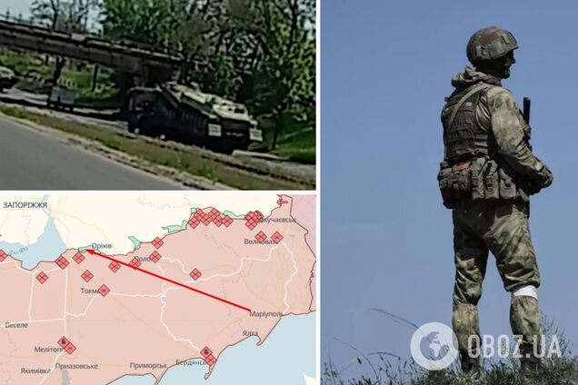 Интенсивность растет: захватчики начали активнее перегонять тяжелую технику через Мариуполь. Видео