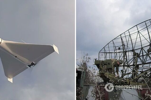 В небе над Днепропетровщиной украинские силы сбили вражеский беспилотник: фото с места