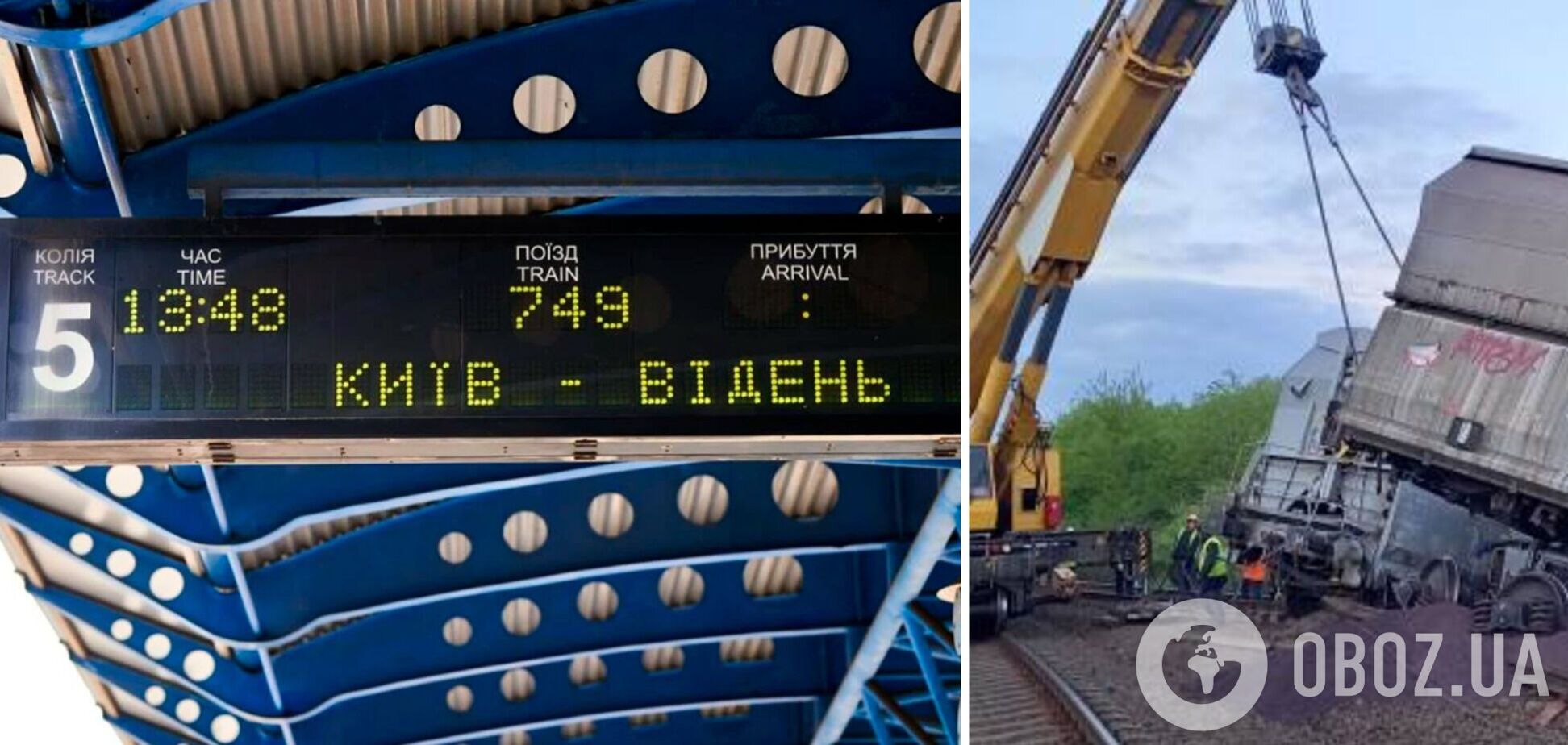 Потяг Відень-Київ запізнюється на 6 годин