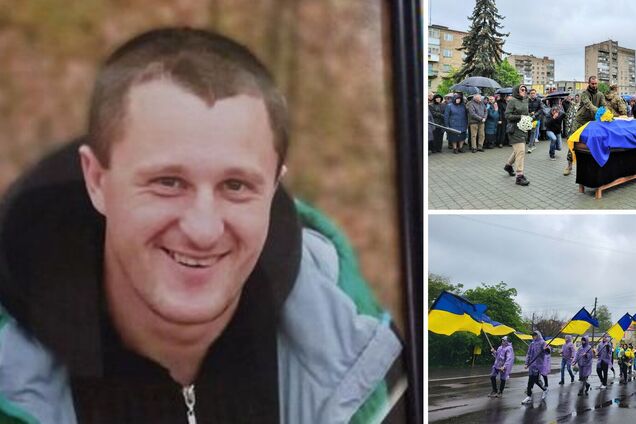 'Ніхто не стримував сліз': у Ковелі попрощалися з загиблим у боях за Україну захисником, у якого лишилося двоє синів. Фото