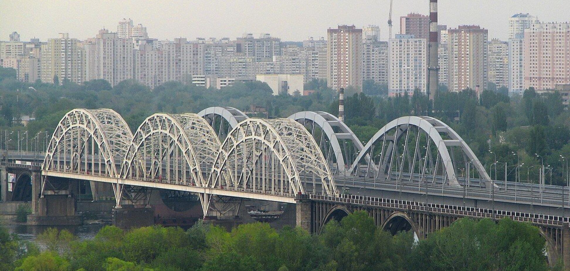 Дарницкий железнодорожный мост в наши дни