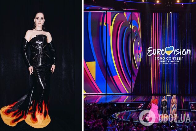 В кожаном платье с 'огненным' подолом: Юлия Санина открыла Евровидение-2023 в Ливерпуле мощным выступлением. Фото и видео