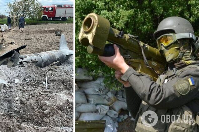 Нацгвардеец с помощью ПЗРК 'Игла' сбил крылатую ракету во время ночной атаки на Киев. Фото