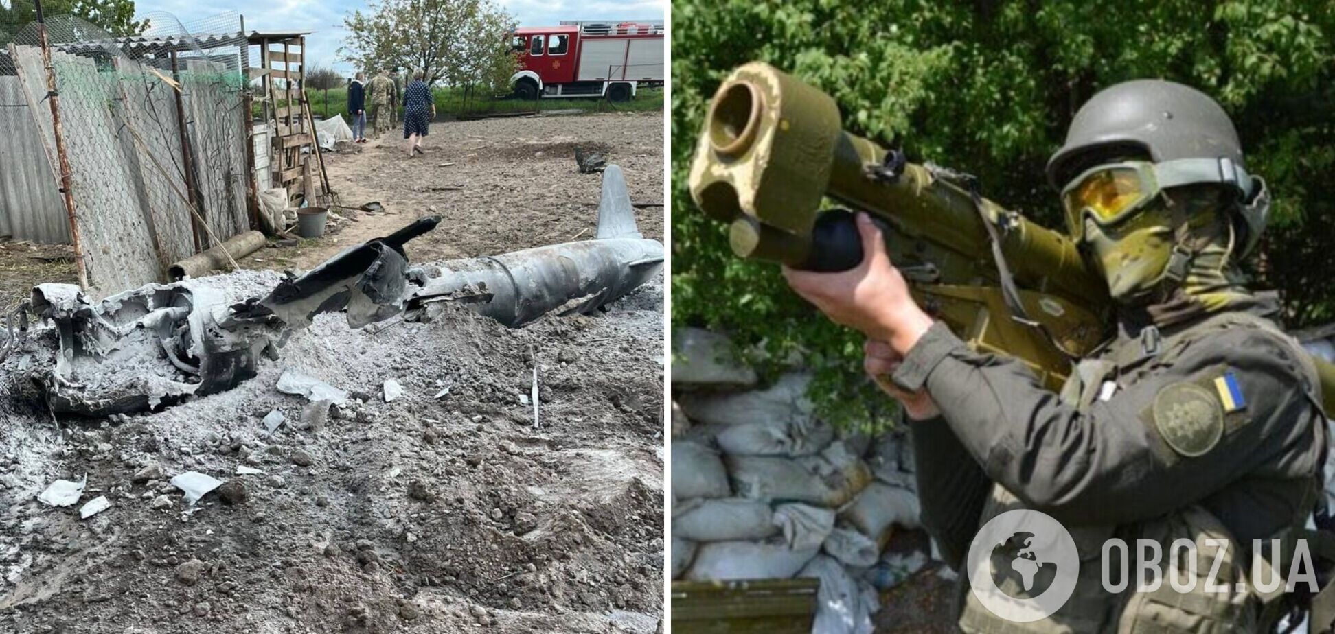Нацгвардеец с помощью ПЗРК 'Игла' сбил крылатую ракету во время ночной атаки на Киев. Фото