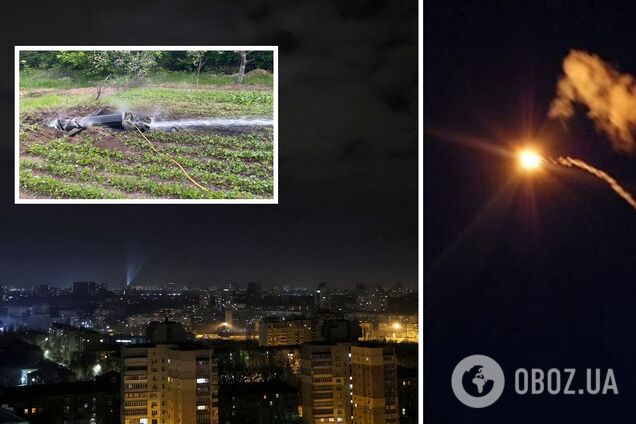 У Києві внаслідок падіння уламків ракети РФ виникло займання: деталі ворожої атаки. Фото