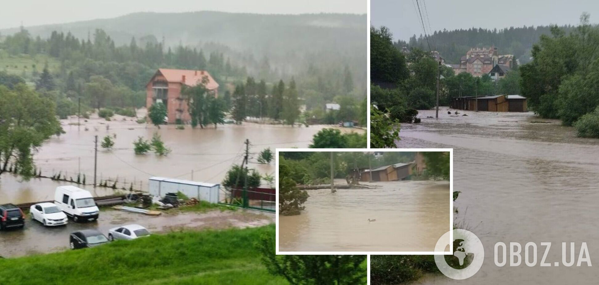 Жахливий паводок на Львівщині: річка вийшла з берегів і затопила населений пункт. Відео