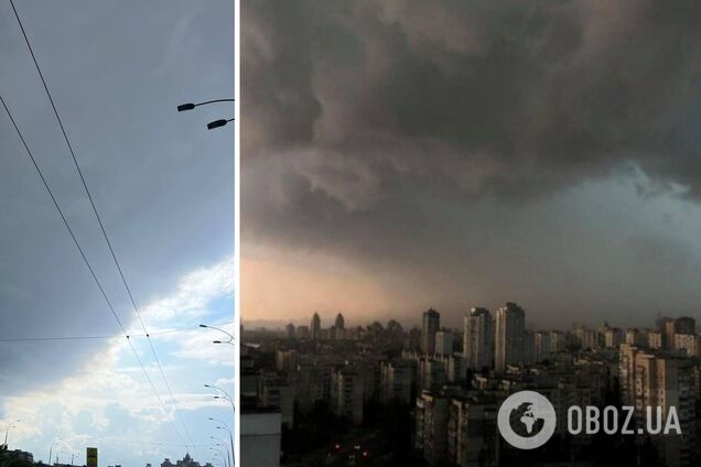 Киев накрыла гроза: в столице выпал обильный дождь с градом. Фото и видео