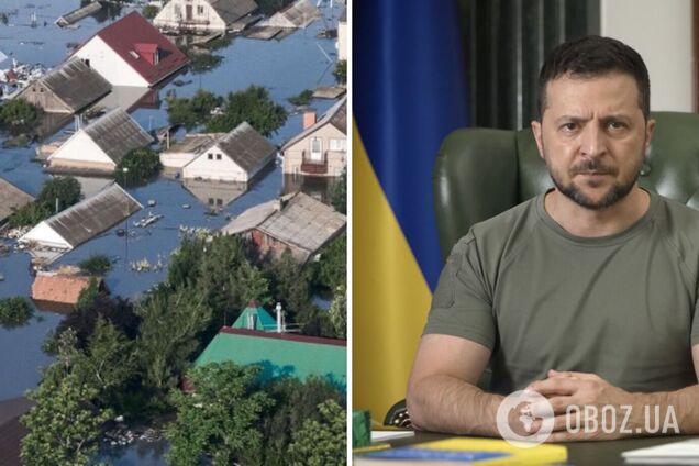 З підтоплених районів Херсонщини евакуйовано понад 3 тисячі людей, – Зеленський